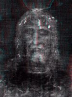 Anaglyph of shroud's face